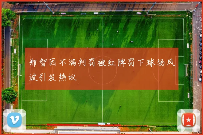 郑智因不满判罚被红牌罚下球场风波引发热议